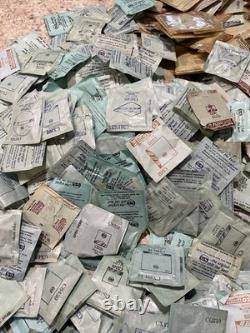 Vin NOS Lot Of 1400 Watch Parts Crystals Many Brands &sizes Hamilton Elgin #10