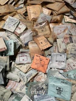 Vin NOS Lot Of 1400 Watch Parts Crystals Many Brands &sizes Hamilton Elgin #10