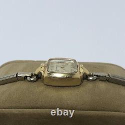 Vintage 14K Yellow Gold Ladies Watch Wittnauer Non Working (For Parts Or Repair)