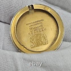 Vintage 14k Gf Hamilton Neil 17j Men's Watch Cal. 747 Manual Wind Parts/repair