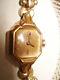 Vintage 14k Solid Gold Bulova Watch Beautiful For Parts Or Repair Nr