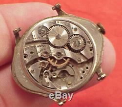 Vintage 1929 Illinois Piccadilly Wrist Watch, 14k WHITE Gold Filled NO BACK