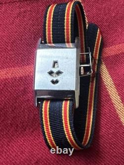 Vintage 1930s Art Deco Jump Hour Watch for Repair Restore Parts NO WORK AS IS