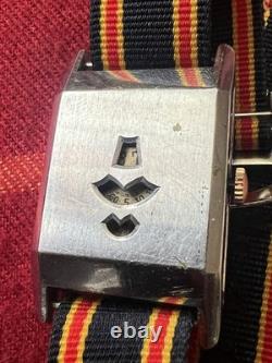 Vintage 1930s Art Deco Jump Hour Watch for Repair Restore Parts NO WORK AS IS