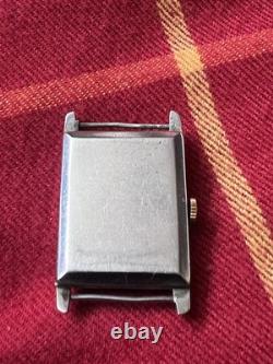 Vintage 1930s Art Deco Jump Hour Watch for Repair Restore Parts NO WORK AS IS
