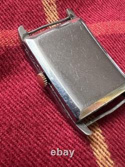 Vintage 1930s Art Deco Jump Hour Watch for Repair Restore Parts NO WORK AS IS