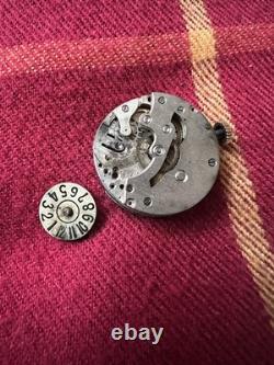 Vintage 1930s Art Deco Jump Hour Watch for Repair Restore Parts NO WORK AS IS