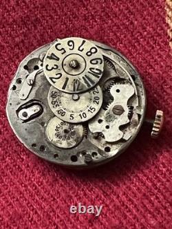 Vintage 1930s Art Deco Jump Hour Watch for Repair Restore Parts NO WORK AS IS