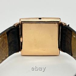 Vintage 1940s Men's MOVADO 14k Gold Filled Mechanical Watch, 17 Js (For Parts)