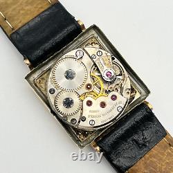 Vintage 1940s Men's MOVADO 14k Gold Filled Mechanical Watch, 17 Js (For Parts)