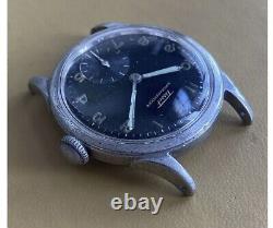 Vintage 1952 Tissot Antimagnetique Watch Radium Black Dial. 33.3mm Not Working