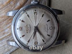 Vintage 1957 Enicar Ultrasonic Seapearl withBrevet Divers Case FOR PARTS/REPAIR