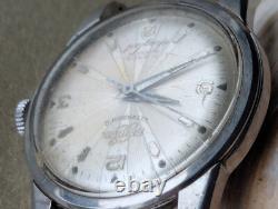 Vintage 1957 Enicar Ultrasonic Seapearl withBrevet Divers Case FOR PARTS/REPAIR