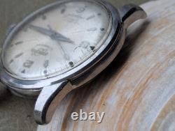 Vintage 1957 Enicar Ultrasonic Seapearl withBrevet Divers Case FOR PARTS/REPAIR