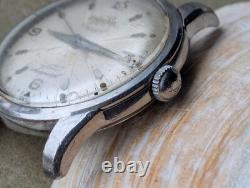 Vintage 1957 Enicar Ultrasonic Seapearl withBrevet Divers Case FOR PARTS/REPAIR