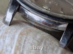 Vintage 1957 Enicar Ultrasonic Seapearl withBrevet Divers Case FOR PARTS/REPAIR