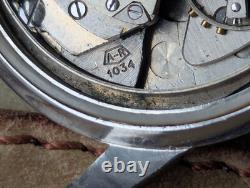 Vintage 1957 Enicar Ultrasonic Seapearl withBrevet Divers Case FOR PARTS/REPAIR