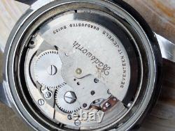 Vintage 1957 Enicar Ultrasonic Seapearl withBrevet Divers Case FOR PARTS/REPAIR