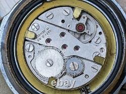 Vintage 1960's Mortima SuperDatomatic French Diver Watch RUNS FOR PARTS/REPAIR