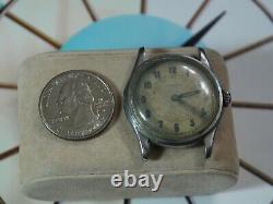 Vintage 1960s CONCORD 241F S. S. 17J Men's Military Watch - For Repair /Parts