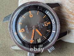 Vintage 1965 Ascot Super-Compressor Diver withOrange Patina, Runs FOR PARTS/REPAIR