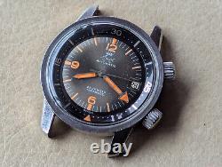 Vintage 1965 Ascot Super-Compressor Diver withOrange Patina, Runs FOR PARTS/REPAIR