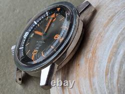 Vintage 1965 Ascot Super-Compressor Diver withOrange Patina, Runs FOR PARTS/REPAIR