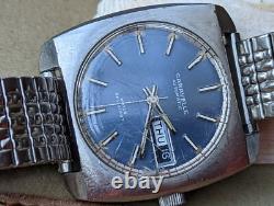 Vintage 1970 Caravelle Day-Date Watch withAS 1916 Mvmt, Runs FOR PARTS/REPAIR