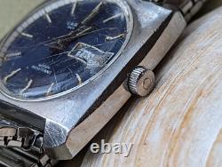 Vintage 1970 Caravelle Day-Date Watch withAS 1916 Mvmt, Runs FOR PARTS/REPAIR