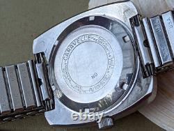 Vintage 1970 Caravelle Day-Date Watch withAS 1916 Mvmt, Runs FOR PARTS/REPAIR