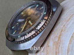 Vintage 1970's Cronel Day-Date Diver Watch withBox, Papers, Hangtag FOR PARTS/REPAIR