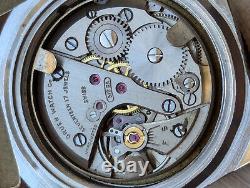 Vintage 1970's Gruen World Time All SS Diver with512 CA Mvmt, Runs FOR PARTS/REPAIR