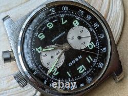 Vintage 1970's REGO Chronograph withR. Lapanouse 2370 Mvmt FOR PARTIAL PARTS ONLY