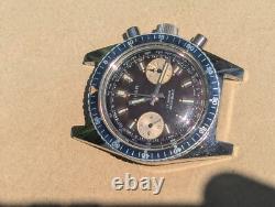 Vintage 1970s Gallet Solar Divers Chronograph withBrown Dial, Runs FOR PARTS/REPAIR