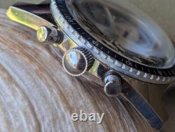 Vintage 1970s Gallet Solar Divers Chronograph withBrown Dial, Runs FOR PARTS/REPAIR