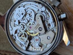 Vintage 1970s Gallet Solar Divers Chronograph withBrown Dial, Runs FOR PARTS/REPAIR