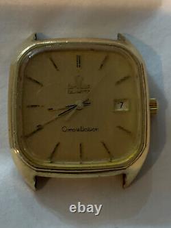 Vintage 1970s Omega Quartz Constellation 10K GOLD Filled Wristwatch NOT WORKING