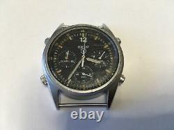 Vintage 1986 Seiko Military RAF Pilots Chrono Watch Gen 1 7a28 7120 For Parts