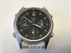 Vintage 1988 Seiko Military RAF Pilots Chrono Watch Gen 1 7a28 7120 For Parts