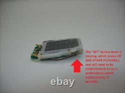 Vintage 1990 Timex Skiathlom 45MM Digital Thermometer BROKEN for parts / repair