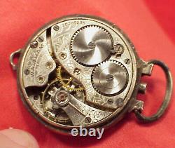 Vintage 31mm Rare Depollier Waltham Trench 7 Jewel Wristwatch Sterling 1918