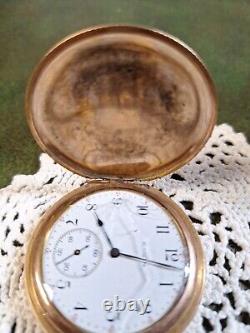 Vintage (Antique) Elgin Ladies Pocket Watch Initial W FOR PARTS