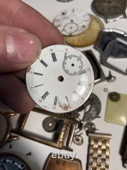 Vintage Antique Watch Parts Including Some Elgin Parts