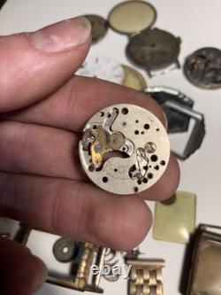 Vintage Antique Watch Parts Including Some Elgin Parts