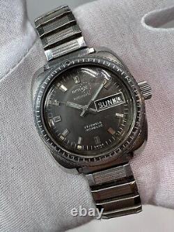 Vintage Arnex Diver Automatic Movement Stainless Steel running