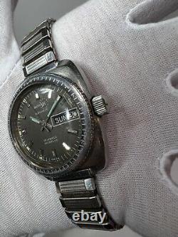 Vintage Arnex Diver Automatic Movement Stainless Steel running