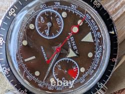 Vintage Arnex Divers Chronograph withTropical Brown Dial, Runs FOR PARTS/REPAIR