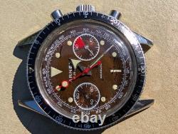 Vintage Arnex Divers Chronograph withTropical Brown Dial, Runs FOR PARTS/REPAIR