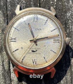 Vintage Automatic Bulova Sea King 17J Men's Wristwatch 10K GF Band Parts Repair