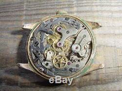 Vintage BOVET Chronograph Watch Parts only Bad Case